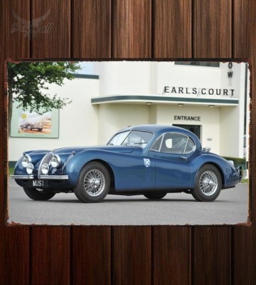 Металлическая табличка Jaguar XK120 Coupe